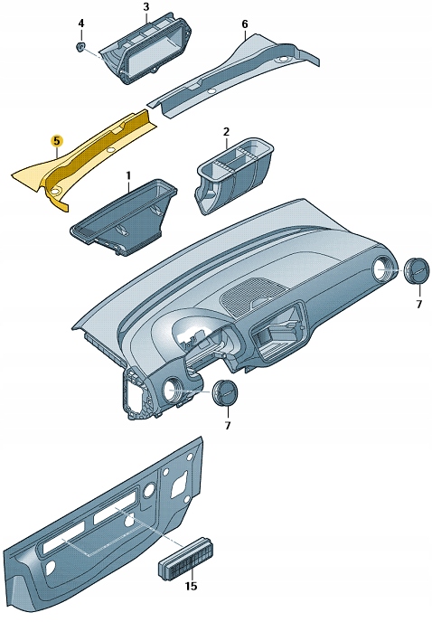 фото №12, Жабо левая правое vw up! seat mii skoda citigo