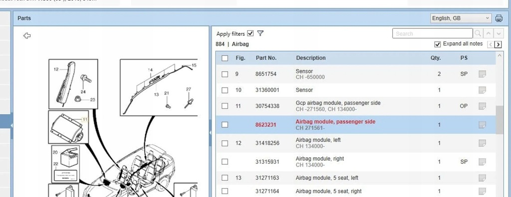 фото №5, Volvo xc90 2010 з передній подушки безпеки повітряні