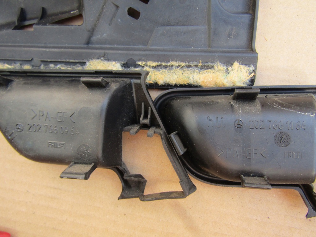 фото №8, +e1 mercedes w202 хром ручка внутрішня двері kpl 4szt + захист чорні