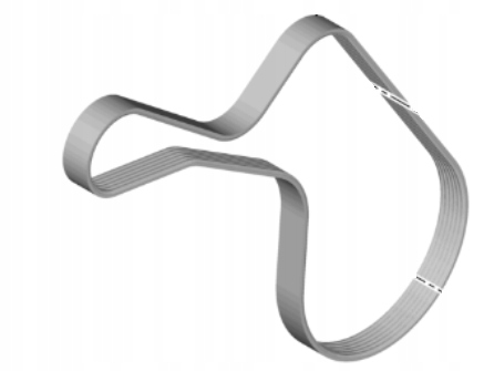 фото №1, Ремень клиновой многоручьевой hyundai santa fe tucson