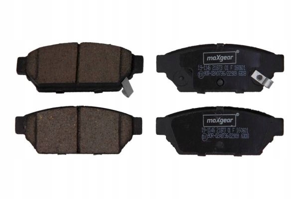 фото №1, Тормозные колодки тормозные задняя 19-1146 maxgear mitsubishi