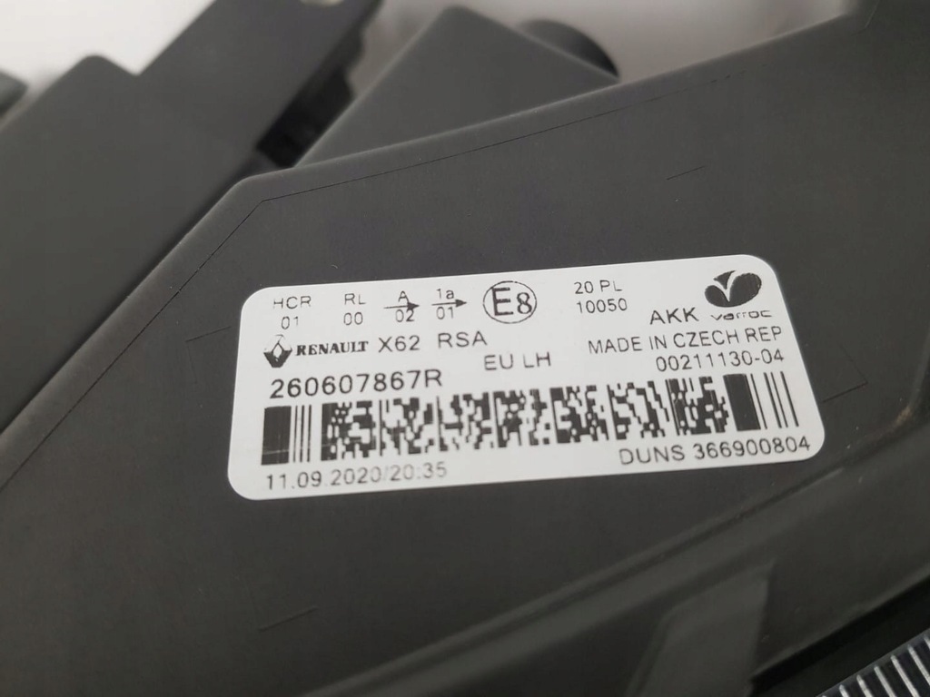 фото №11, Renault master 3 iii lift iv 19- лампа лампы правая левая комплект оригинал