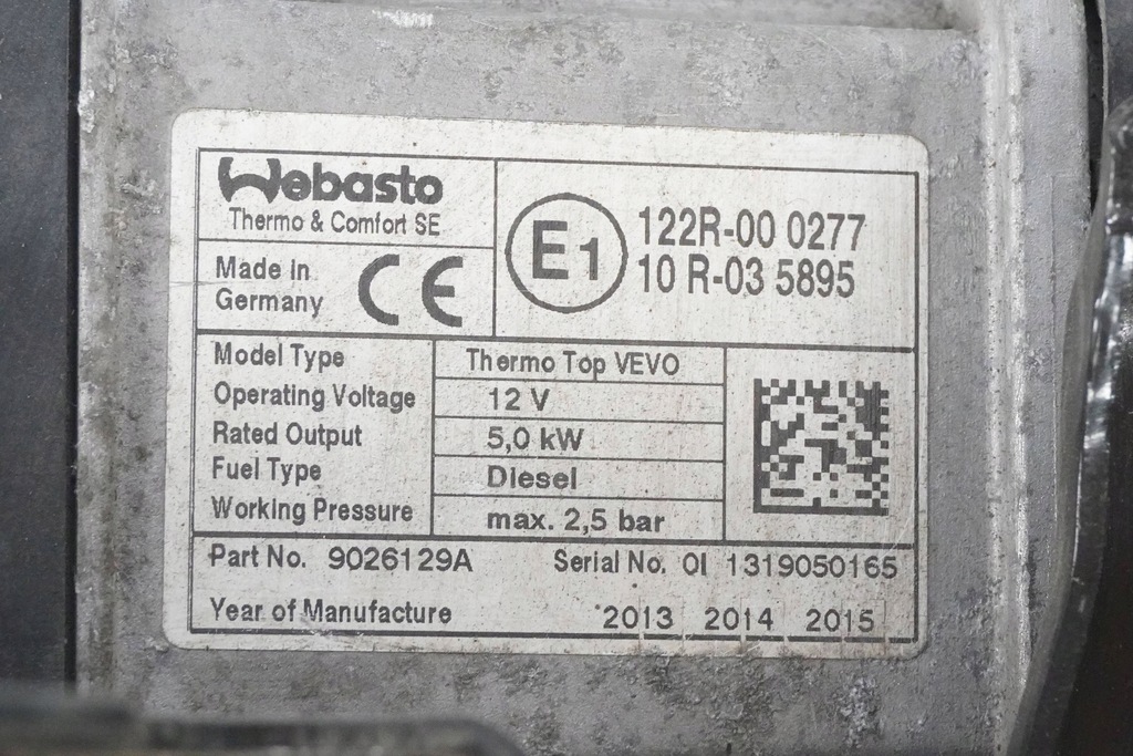 фото №11, Обогреватель стояночный webasto vw passat cc b7 3aa815005d 9026129a
