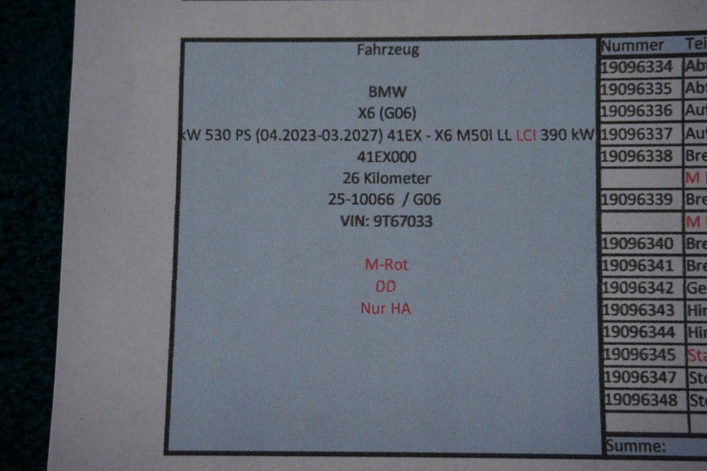 фото №12, Поворотный кулак рычаги амортизатор bmw x6 g06 lci m50i 26km.