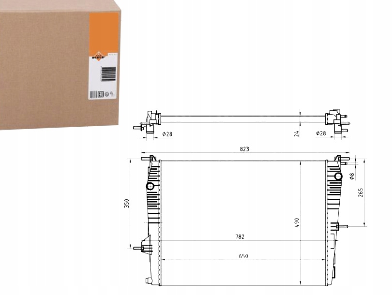 фото №1, Nrf53965 радиатор renault grand scenic 08-