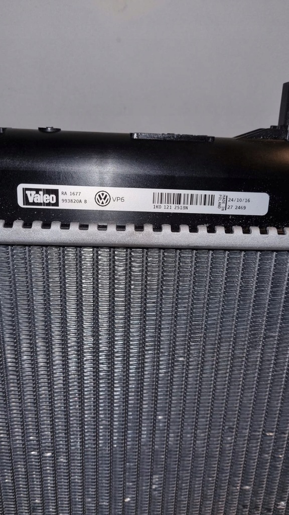 фото №14, Радиатор wody volkswagen golf vi nowa оригинальный номер 1k0121251bn