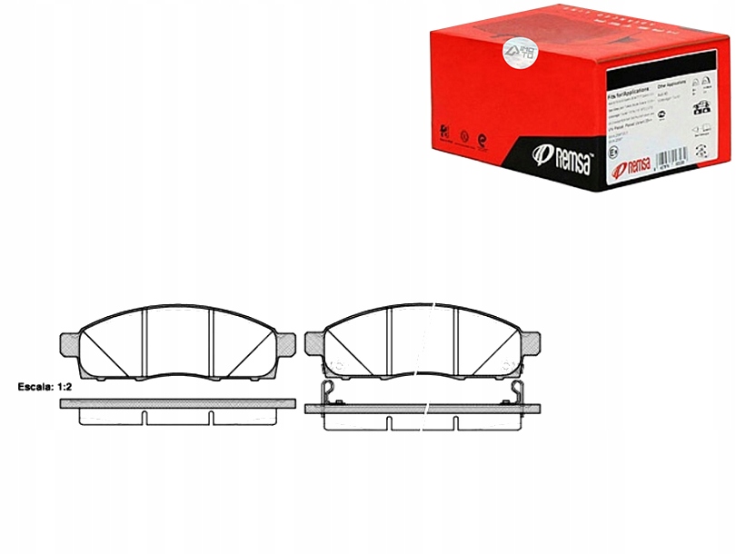 Купить Remsa тормозные колодки тормозные d1060jx50b 6135029 141966 m
