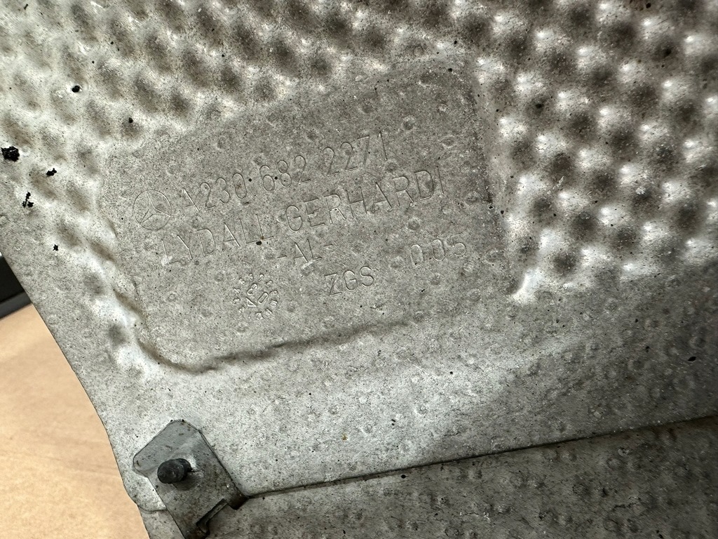 фото №6, Защита тепловая, защита дна, металлическая mercedes sl r230, w230 zu