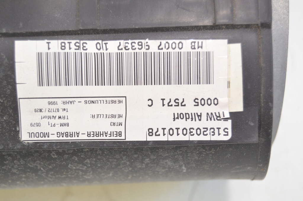 фото №7, Подушка воздушная пассажира подушка безопасности mercedes r129 sl 1298601305