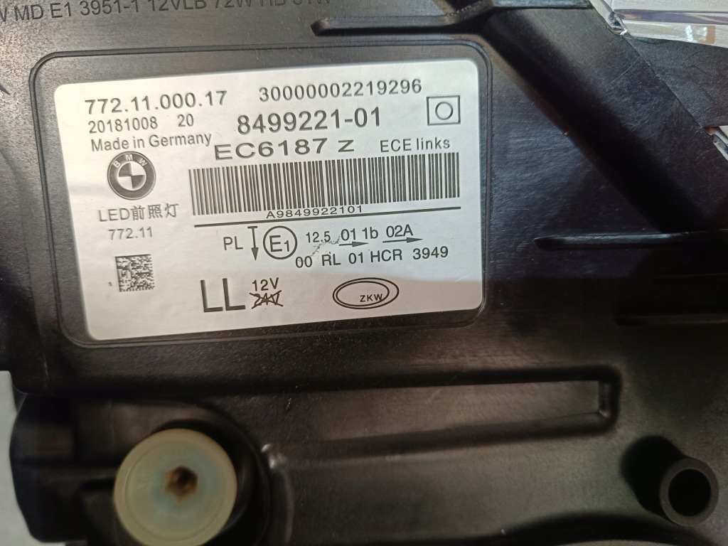 фото №10, Bmw 7 g11 g12 laser лампа правая левая 7483250 голый