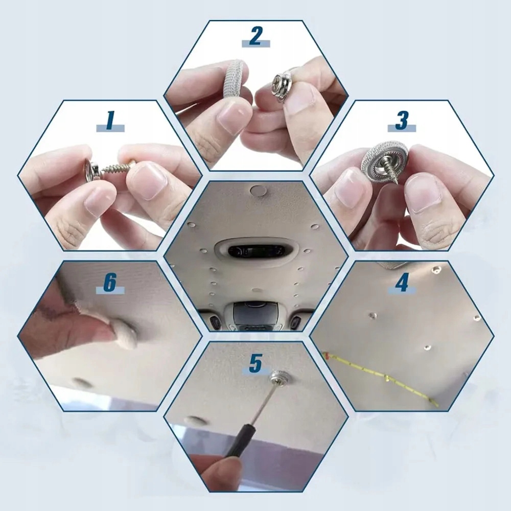 фото №9, 180 елементів набір ремонту стельовий автомобільний ford napy заклепки polska