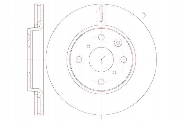 фото №1, Roadhouse гальмівні диски гальмівні 2szt citroen c1 1.0 pm