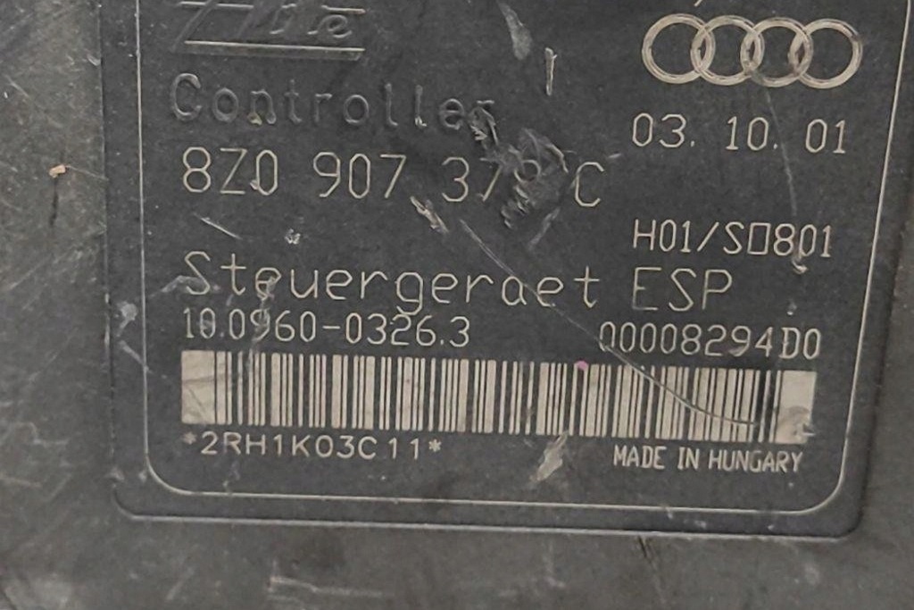 фото №7, Насос abs audi a2 8z0 8z0614517e 1.42l дизель 55kw 2001