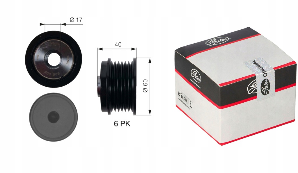 фото №1, Зчеплення генератора gates 31285816 alp2462 535023
