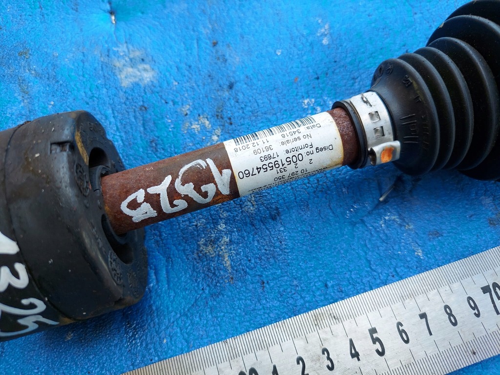 фото №2, Привідний вал fiat 500 2018 r 1.2 b права 00519554760