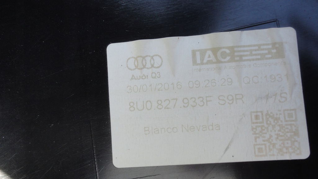 фото №9, Audi q3 8u0 спойлер крышки задняя спойлер козырёк