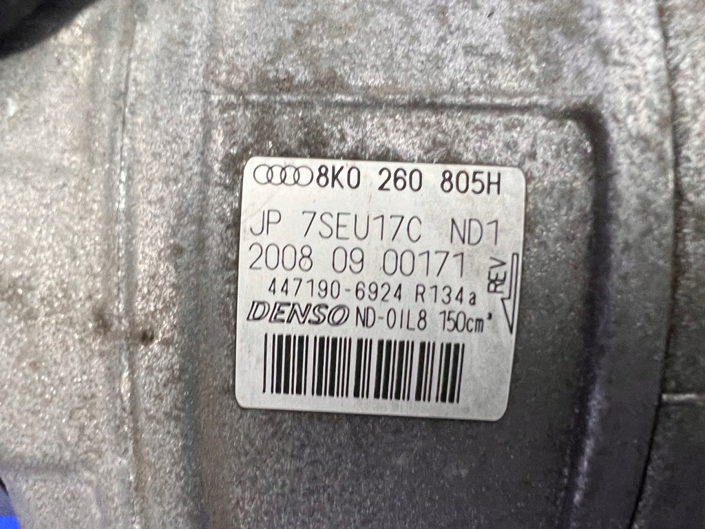 фото №8, Audi rs5 s5 rs4 s4 4.2 компресор кондиціонера 8k0260805h