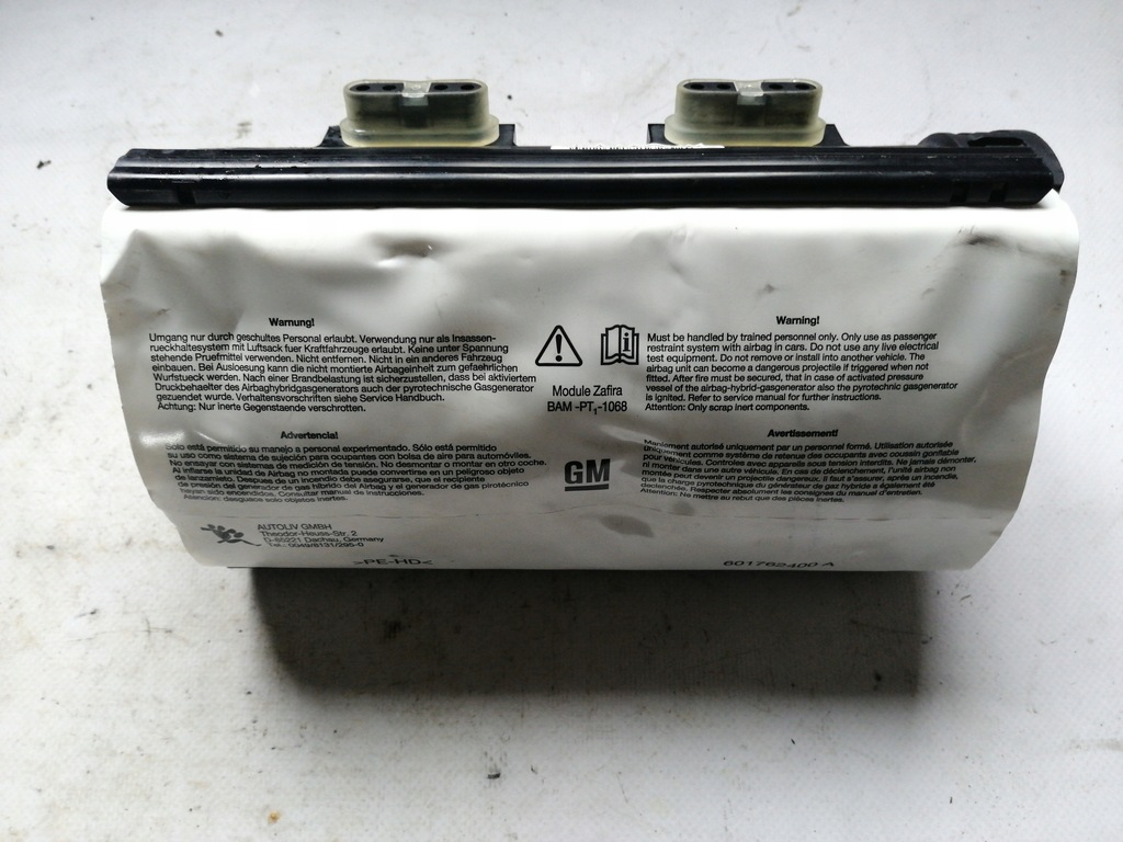 фото №1, 4363 zafira b подушка пасажира 13111177 подушка безпеки