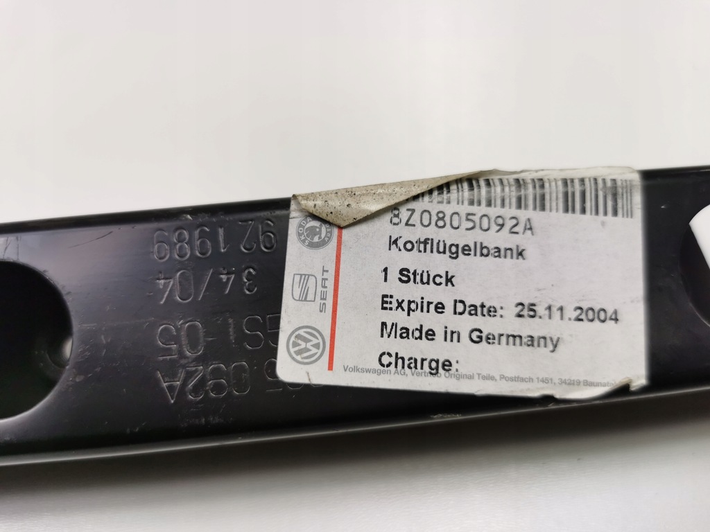 фото №7, Кронштейн крила правий перед audi a2 8z 2000-2005 оригінальний номер 8z0805092a