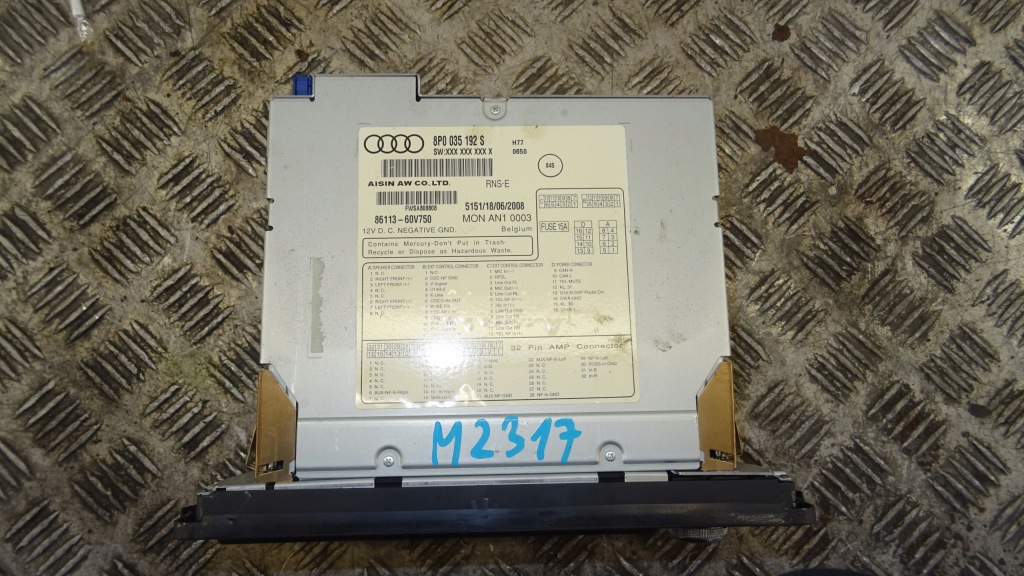 фото №2, Audi a3 8p lift радіо мультимедіа навігація 8p0035192s