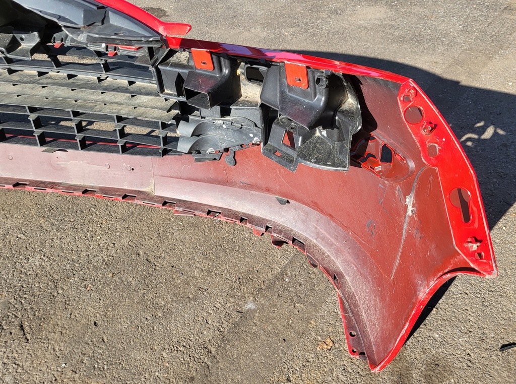 фото №12, Бампер передній перед решітка радіатора решітка радіатора решітка peugeot 207 оригінальний номер червоний