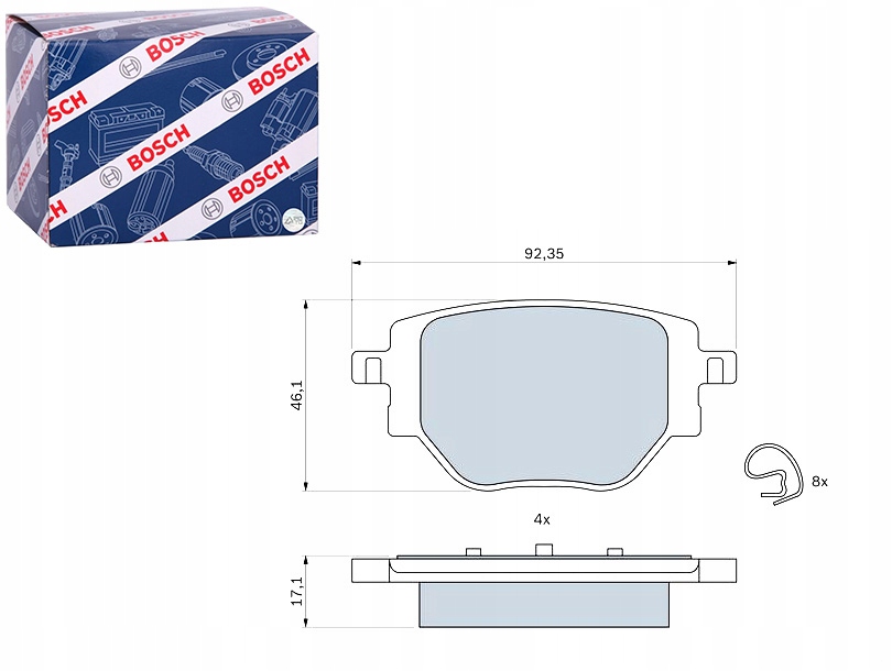 фото №1, Тормозные колодки тормозные задняя citroen c4 iii c4 x opel corsa f corsa f