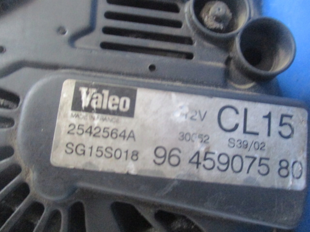 фото №7, Citroen c5 2.0hdi генератор 9645907580 valeo 2542564a