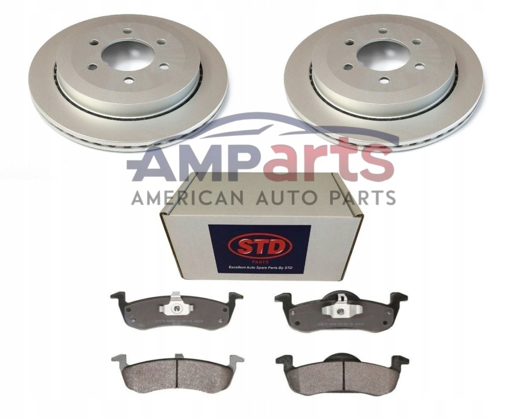 фото №1, Ford expedition 2007-2017 2x тормозные диски + тормозные колодки тормозные задняя