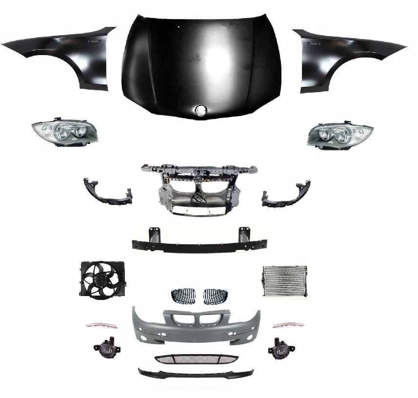 фото №1, Bmw 1 e87 e81 e82 перед капот крила фара