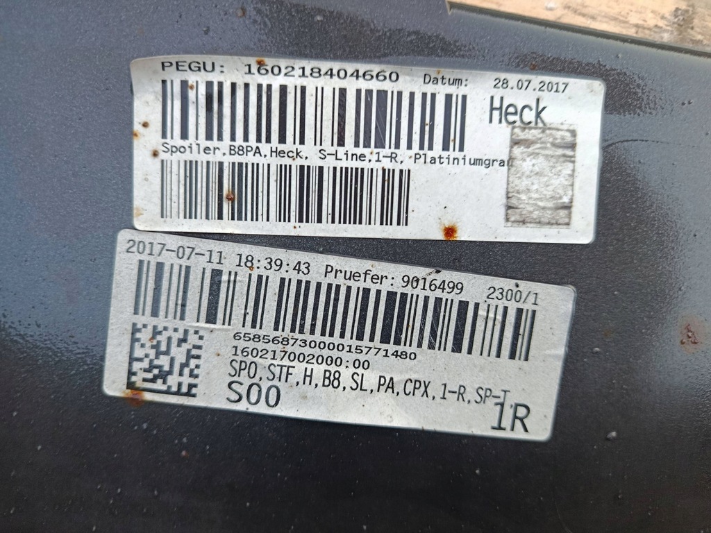 фото №15, Бампер задний задняя audi a4 s4 b8 sedan lift s-line 8k 8k5807511j 1r