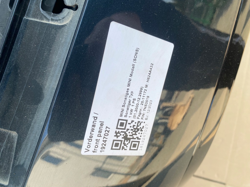 Капот радіатор ремінь передній крила бампер mini cooper u25 c6p Оригінал