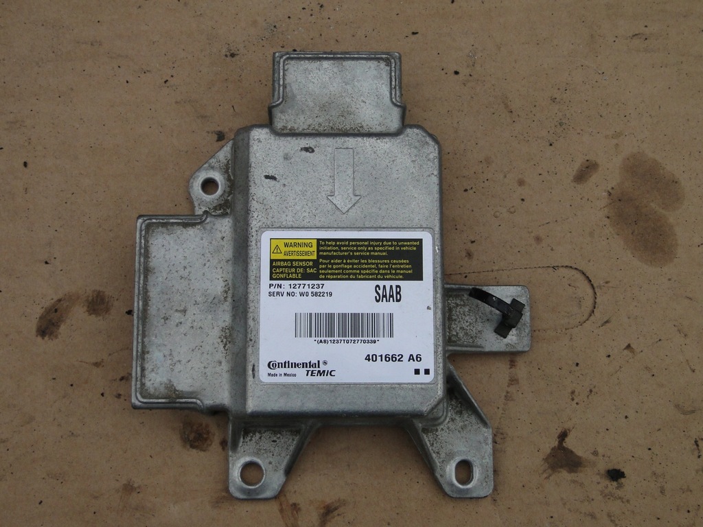 фото №1, Датчик подушка безпеки подушок saab 9-3 93 12771237 модуль