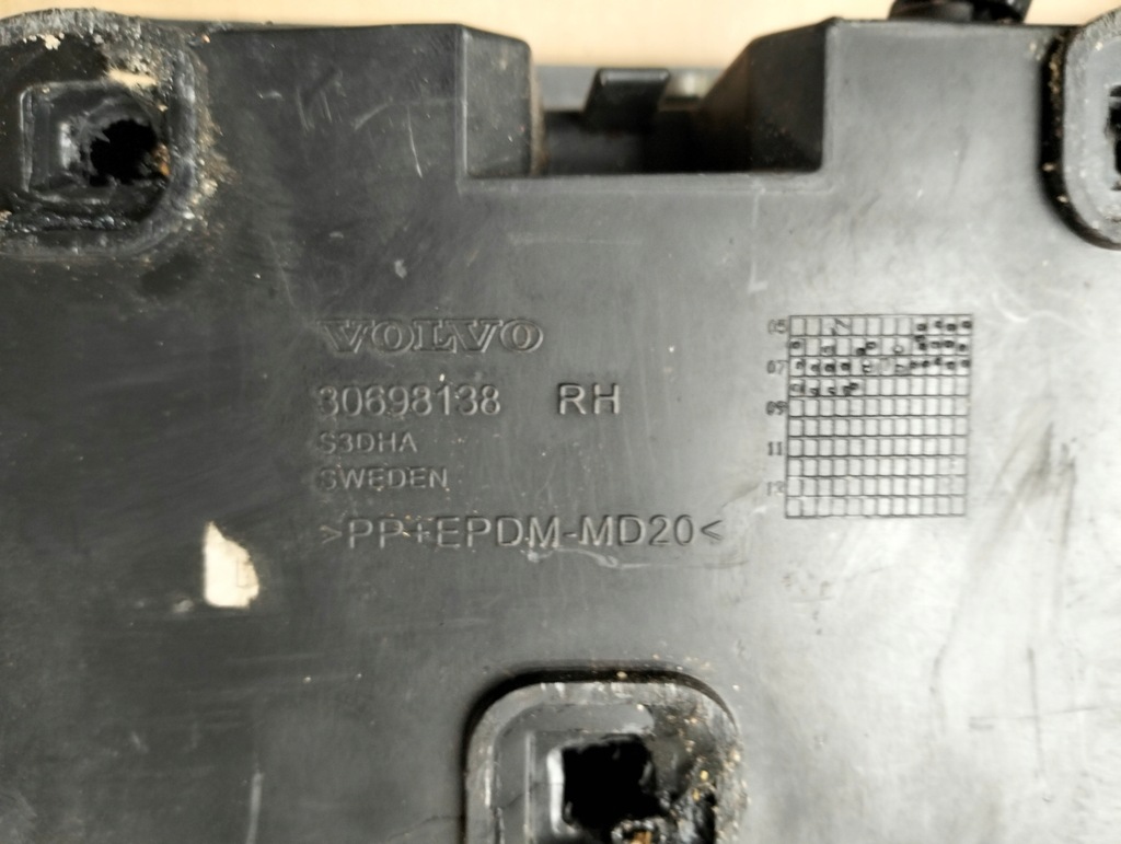 фото №7, Кронштейн бампера правий задня volvo xc90 i lift сріблястий lata 2007-2014