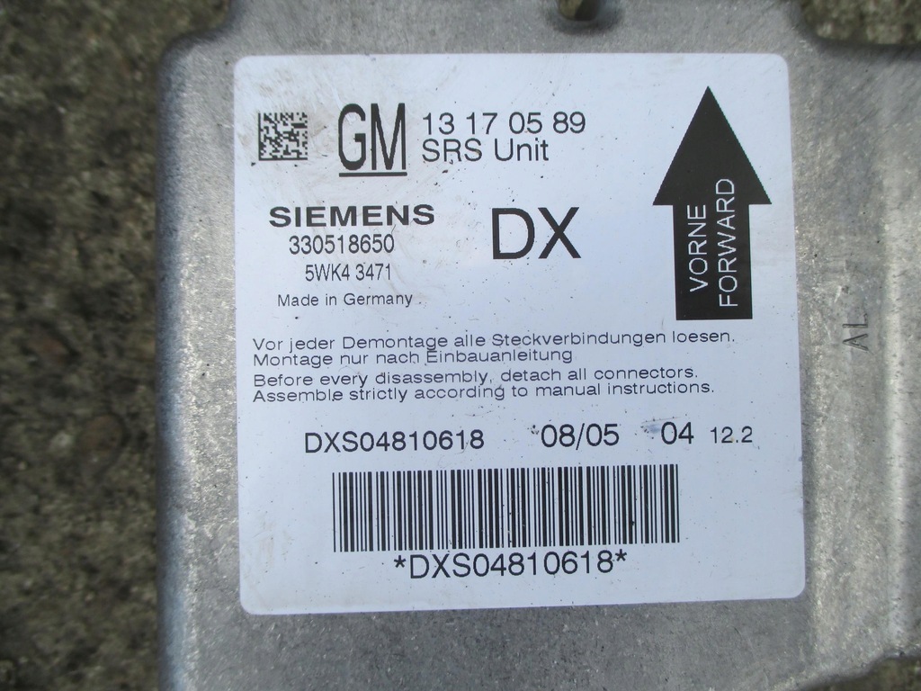 фото №11, Opel vectra c signum 02-05 консоль подушки безопасности датчик