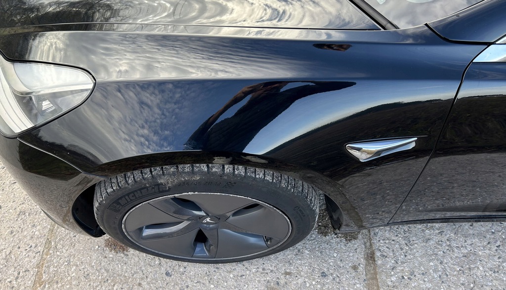 фото №14, Kompletny перед капот лампи бампер pas крила tesla 3 awd 470km 2019r