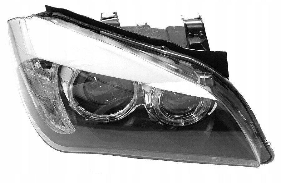 фото №7, Bmw x1 e84 кільця led фари лампи передні led black depo кільця