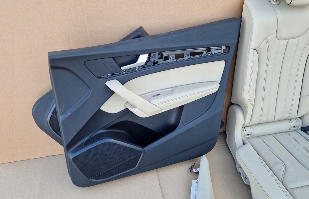 фото №6, Сидіння заднє сидіння обшивки audi q5 lift 80a шкіра електрика підігрів jak nowe