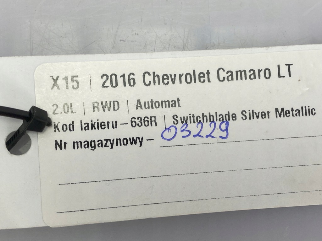 фото №5, Трос ручка кронштейн аварийного открывания багажника chevrolet camaro 2016+