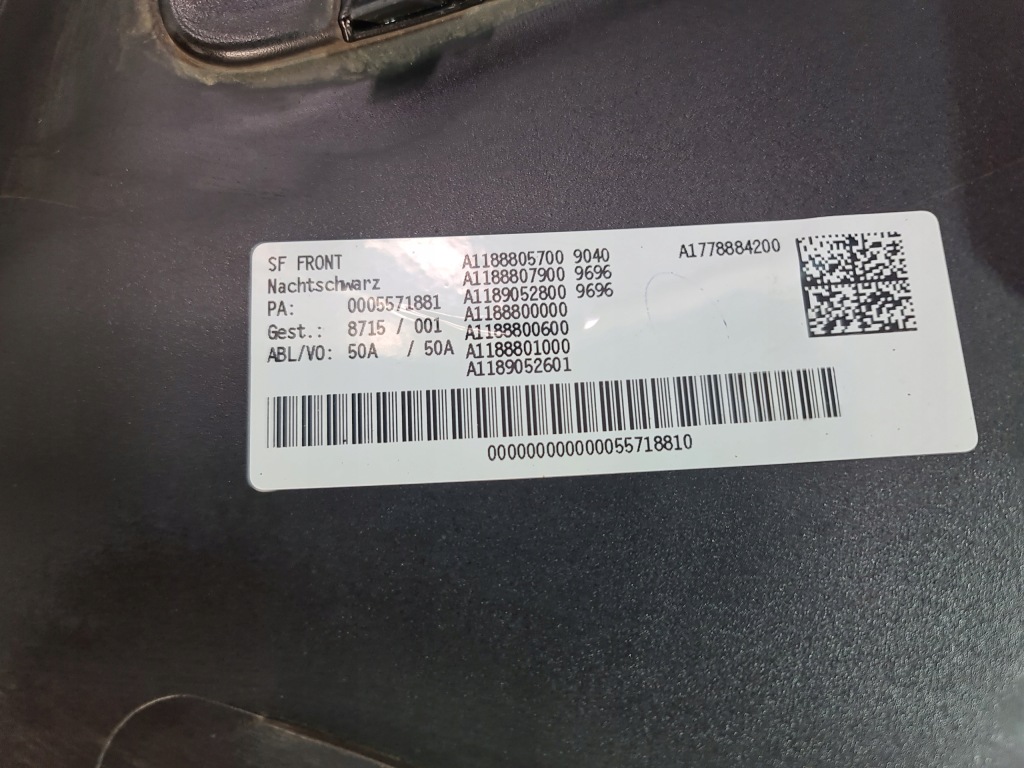 Mercedes cla a118 19- бампер перед передний a1188805700 в Украине