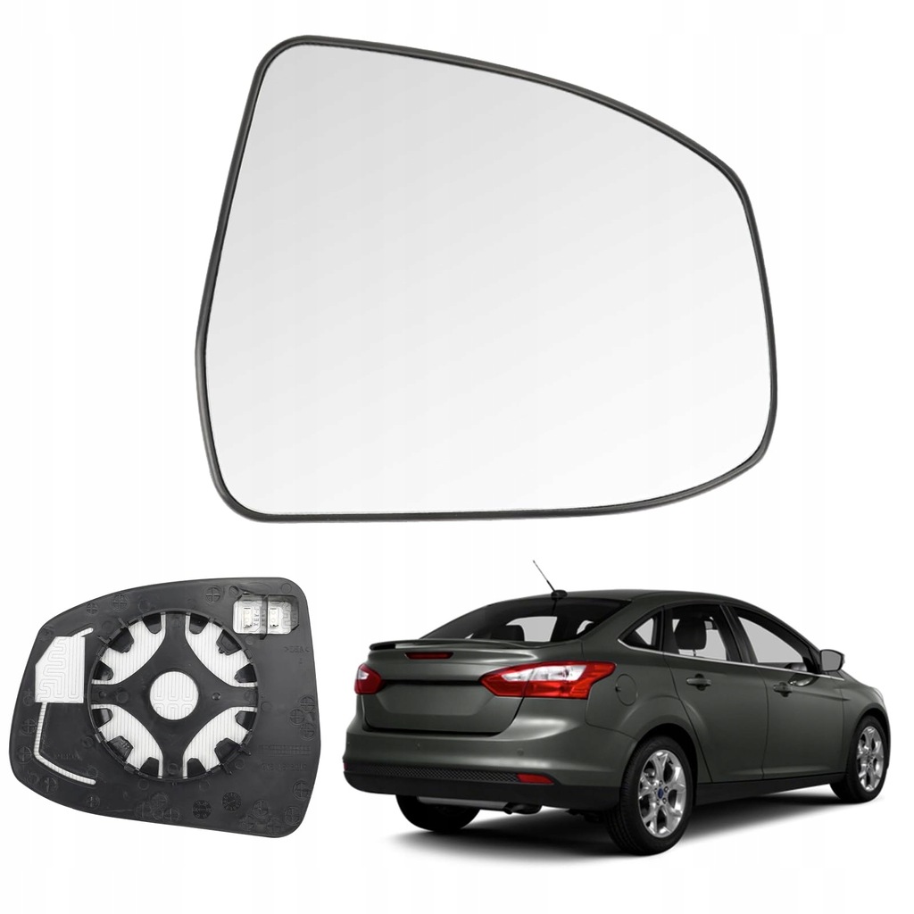 фото №1, Стекло зеркальный стекло зеркало наружного, с подогревом, правое