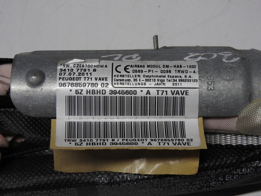 фото №8, Peugeot 308 t7 lift 11-13 шторка безпеки ліва 9676859780