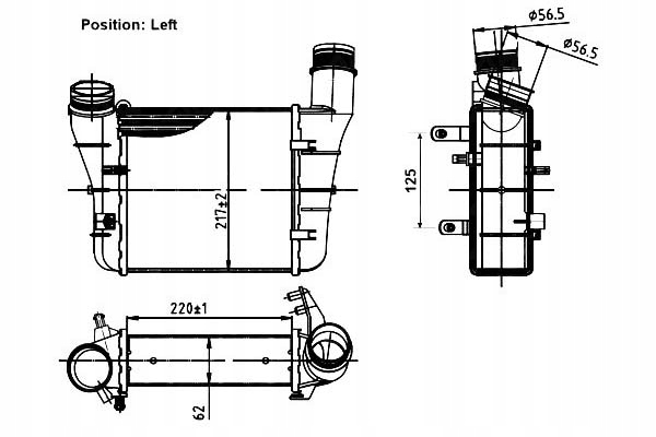 Інтеркулер audi a4 04- 30251 nrf в Україні