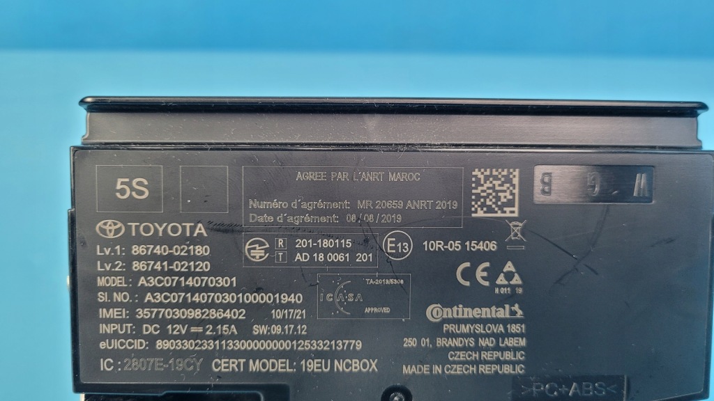 фото №11, Suzuki swace 1.8 hybrid 21r модуль радіо навігації 86740-02180 86741-02120