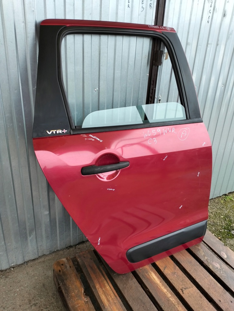 фото №3, Дверь правое правый задняя citroen c3 picasso цвет kjcc 2008-2012