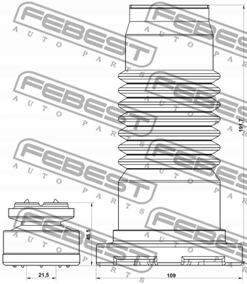 фото №3, Febest mzshb-ghf-kit набір захисту пилозахисний, амортизатор