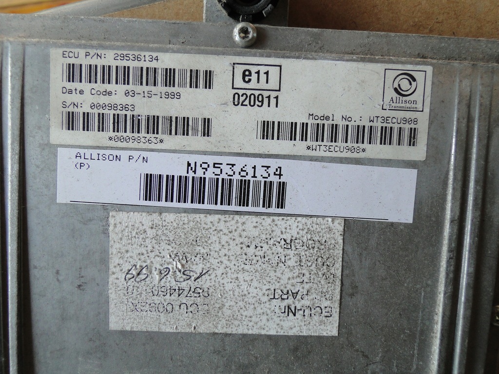 фото №9, Блок управления коробки передач allison wt3ecu911a