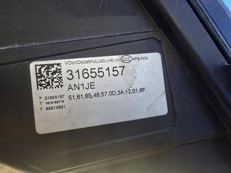Volvo xc90 2 рестайлинг  19- full led 31655157 фара передняя перед левая с Разборки