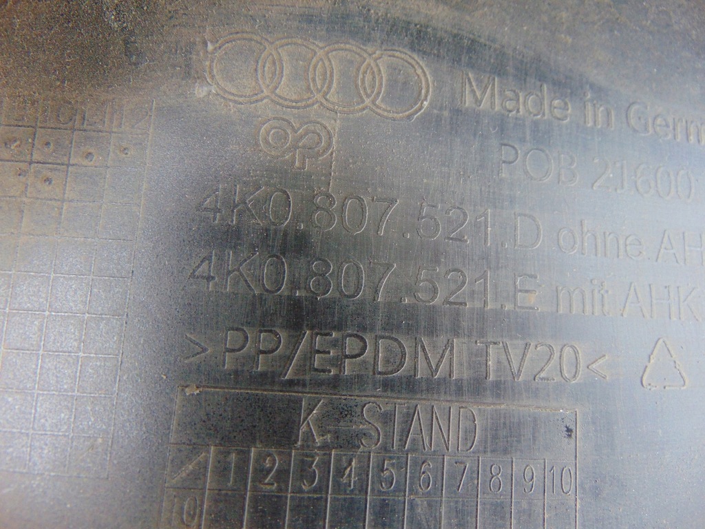 фото №16, Накладка бампера задняя audi a6 c8 4k0807521d