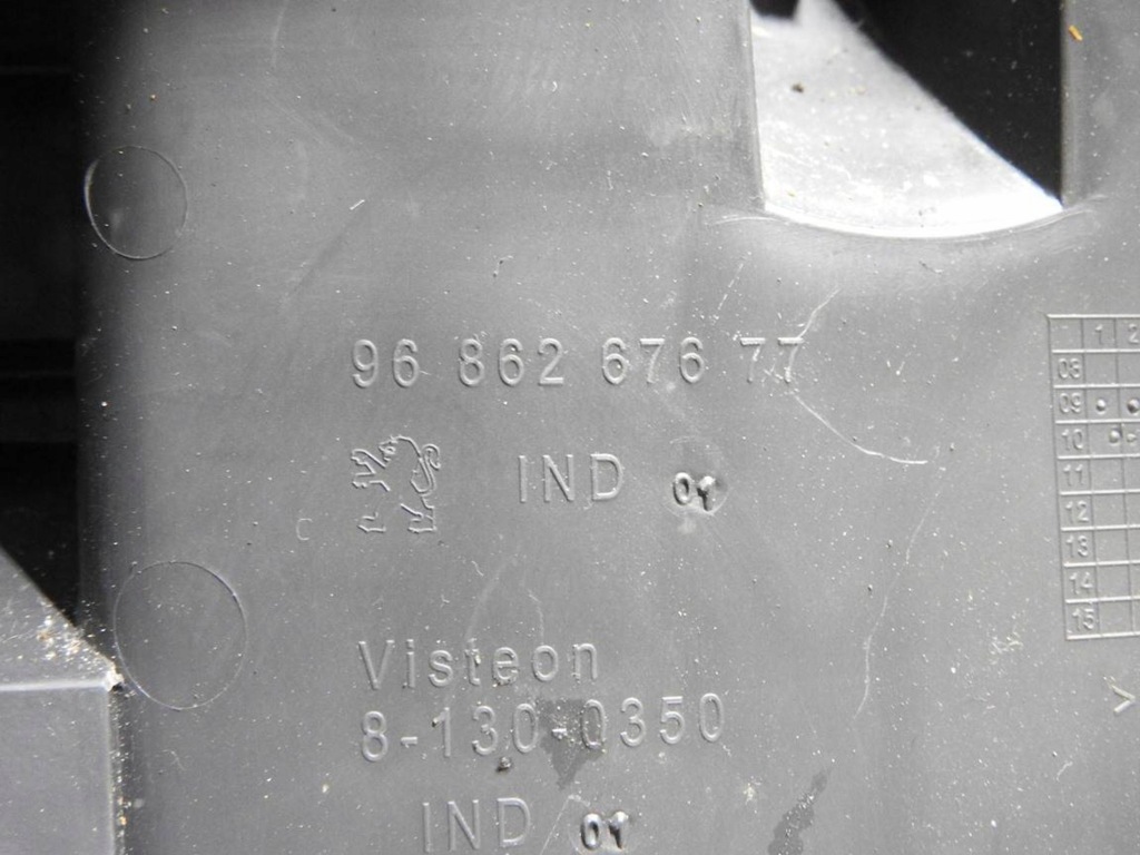 фото №13, Peugeot 5008 09-12 туннель средний бардачок 9686267677