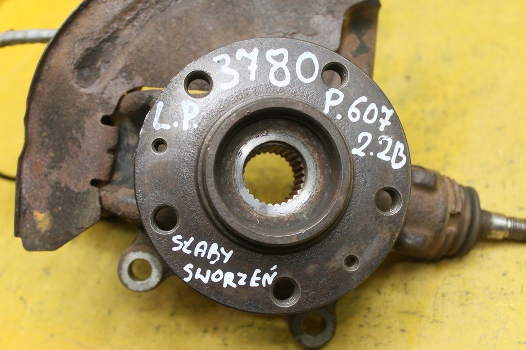 фото №12, Поворотный кулак левый перед peugeot 607 2.2b